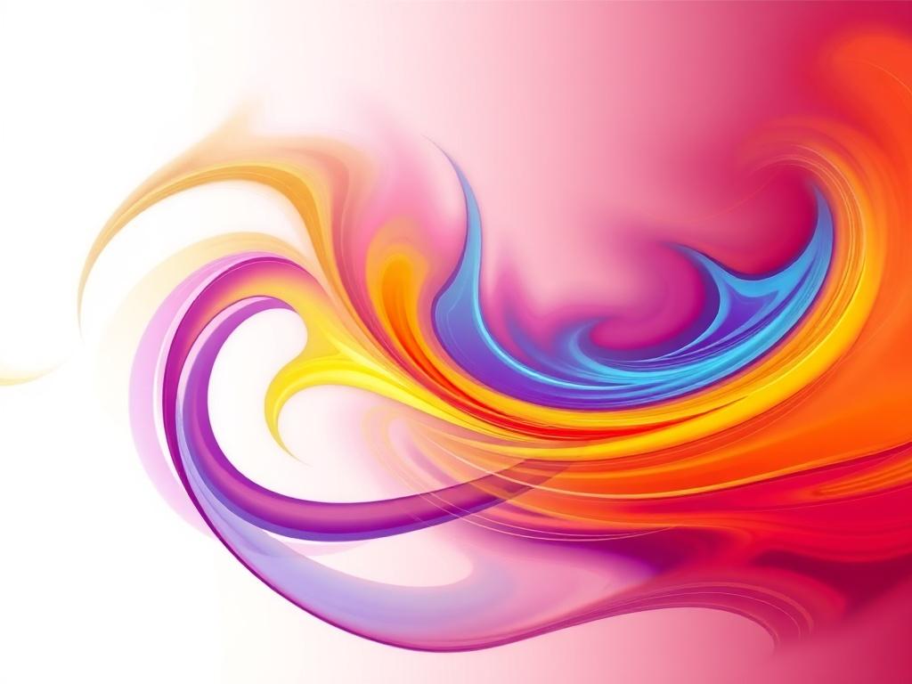 A striking piece of digital abstract art featuring bold, vibrant
