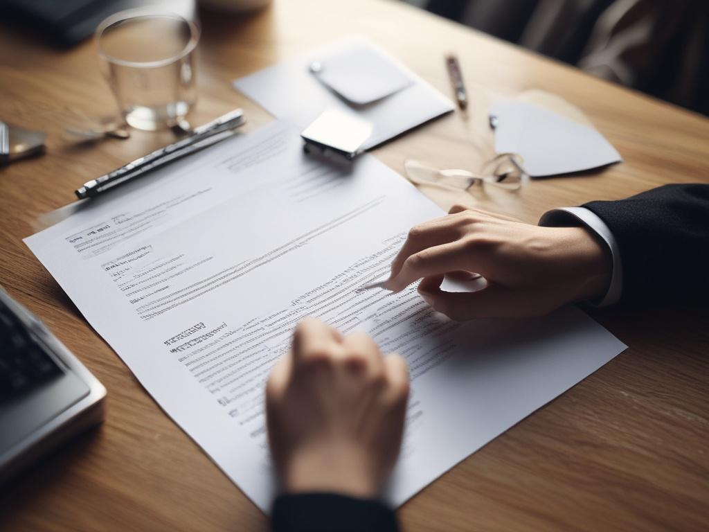 A close up shot of a person reviewing a polished