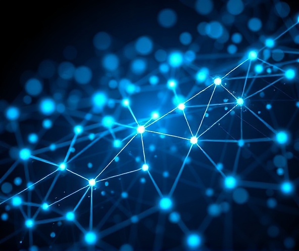 Abstract technology network visualization
