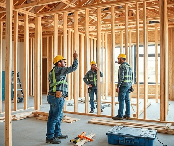 Construction and carpentry work in progress