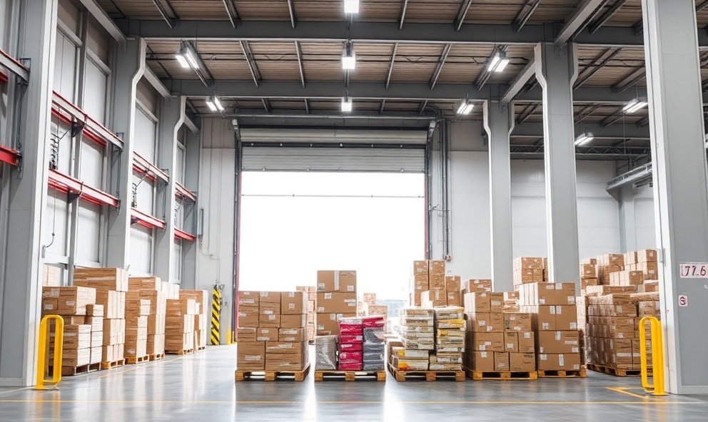 Shipping and logistics facility