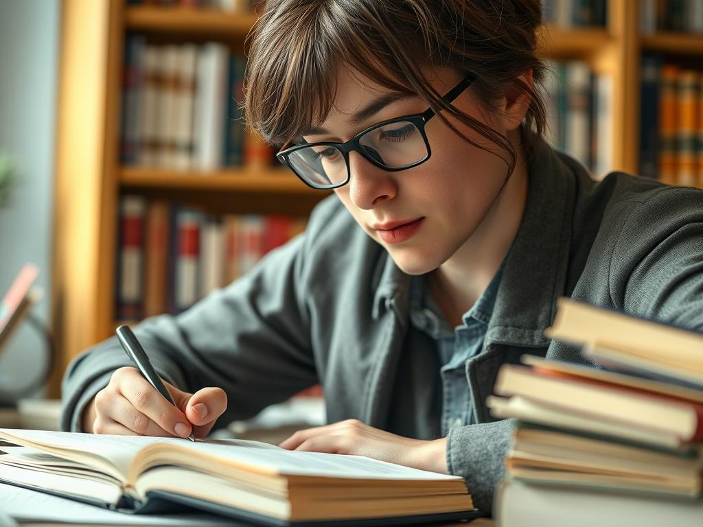 A close up shot of a translator at work, surrounded