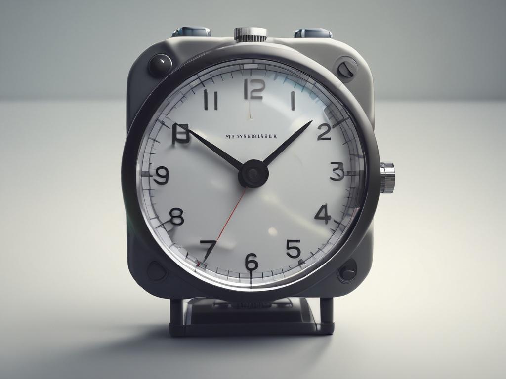 detailed close up of an AI scheduling device, hyper realistic,