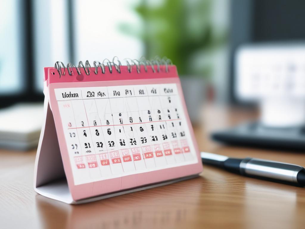 A close up shot of a digital calendar interface displaying
