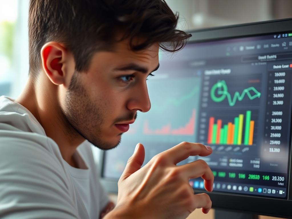 A close up of a person examining their credit report