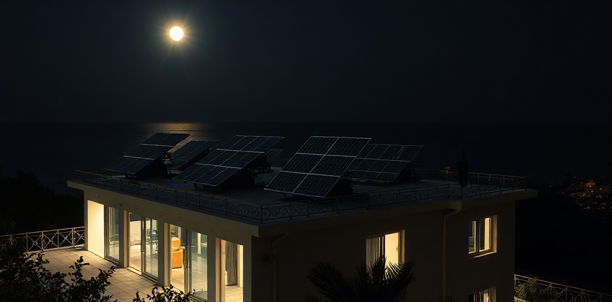 Modern nighttime infrastructure with reliable lighting
