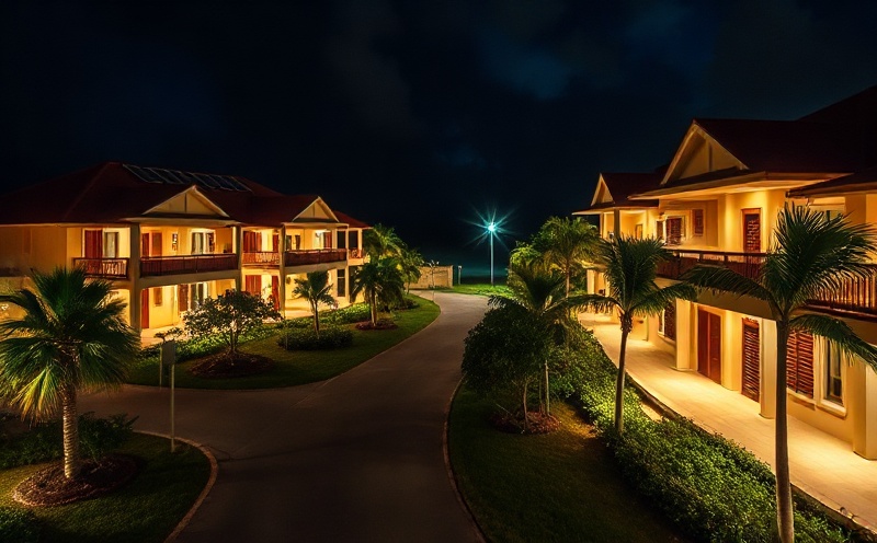Resort with reliable nighttime lighting