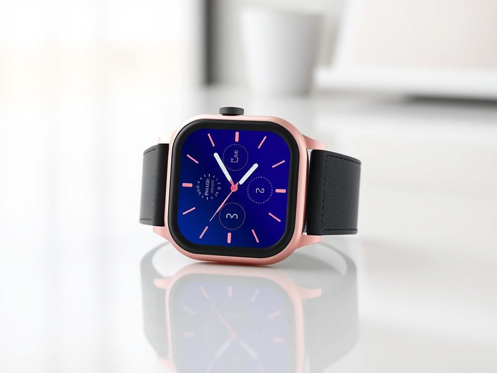 A photorealistic image of a sleek, modern tech gadget, such