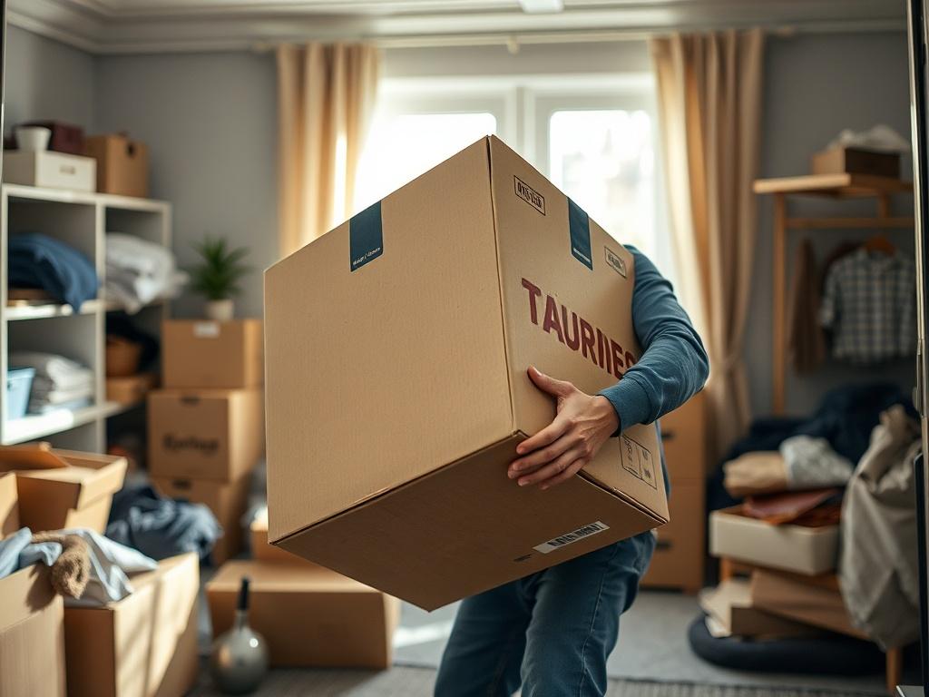 A close up shot of a professional junk removal team