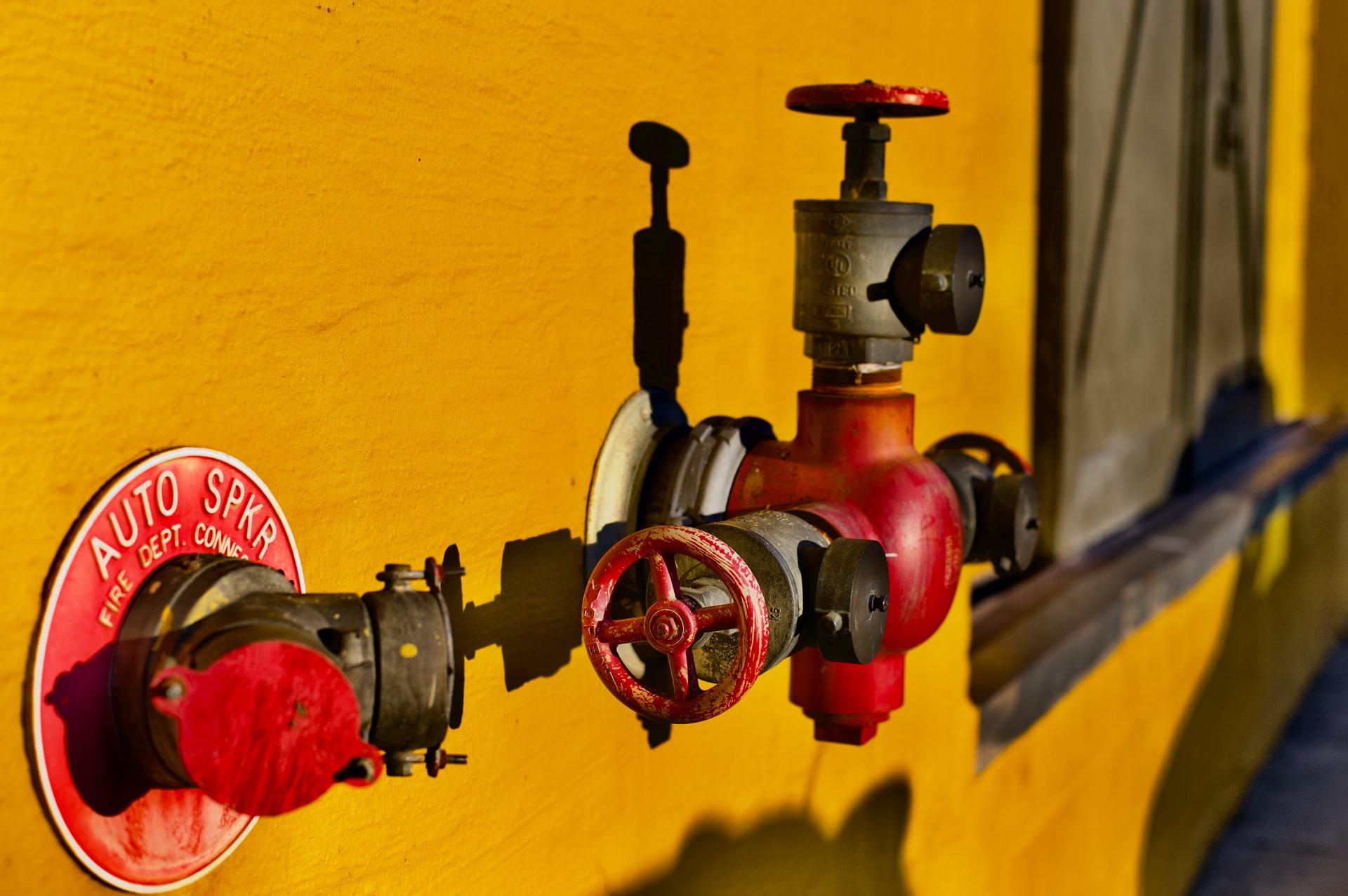 Sprinkler installed by fire safety consultants.
