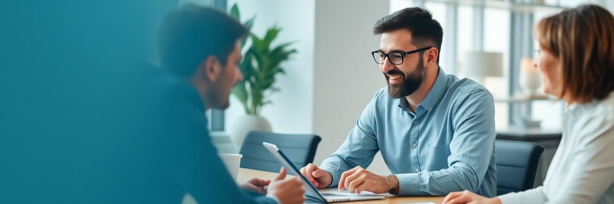 HR Business Partner collaborating with leadership team