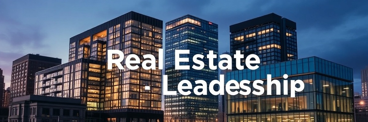 Real estate executives discussing property development strategy