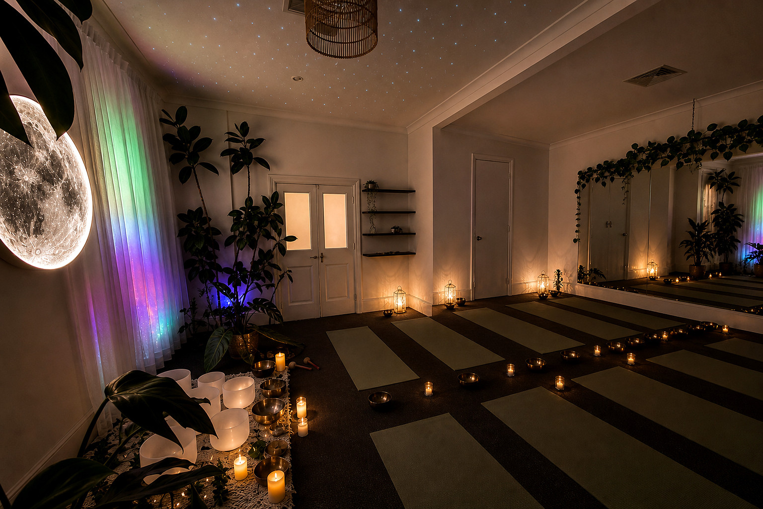Mystic Wellness dark moon room