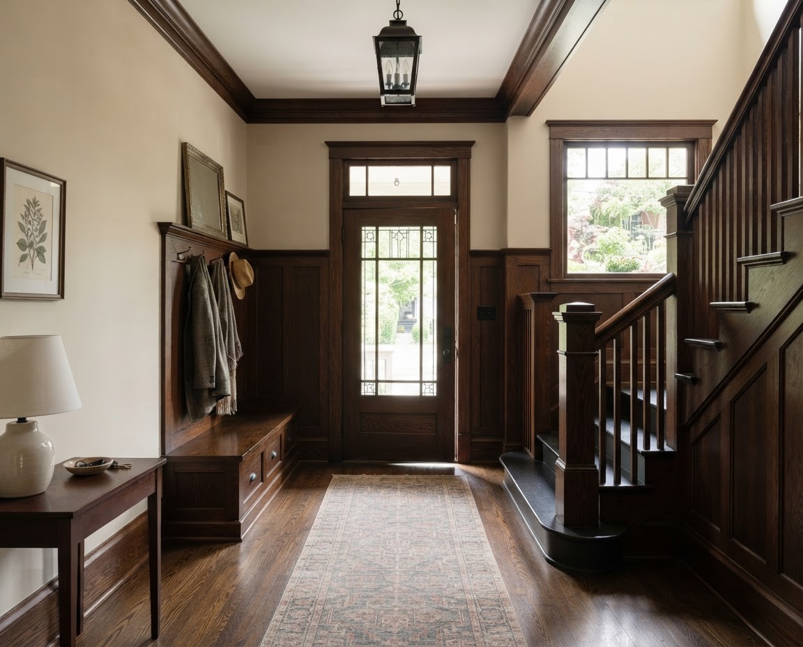 Entry foyer, 10' × 12'