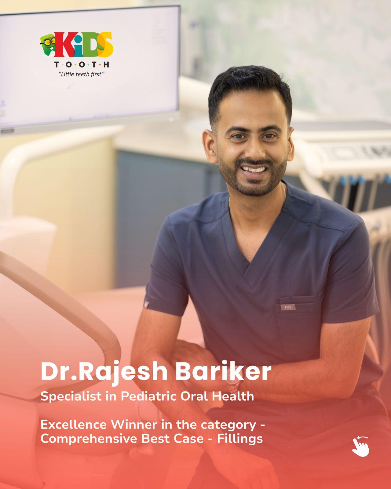 Dr. Rajesh Bariker, founder and specialist pediatric dentist at Kids Tooth Dubai
