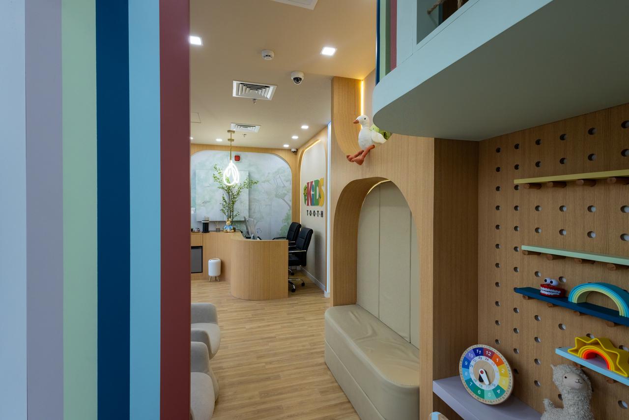 Child-friendly pediatric dental clinic interior at Kids Tooth Dubai