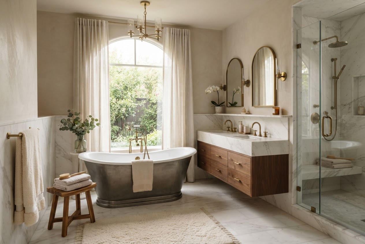 A finished bath by Brightwork