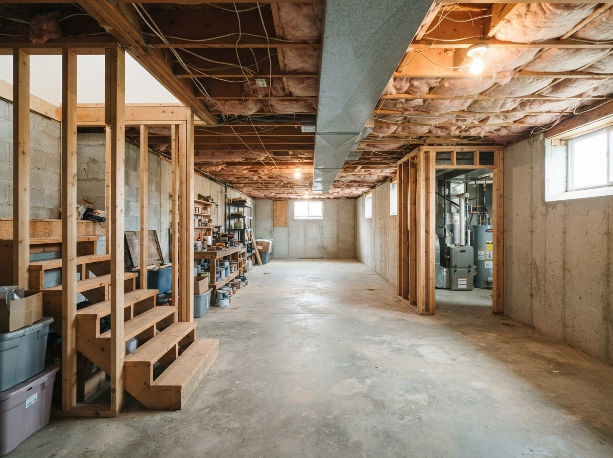Linden Hills Walk-Out Basement, before