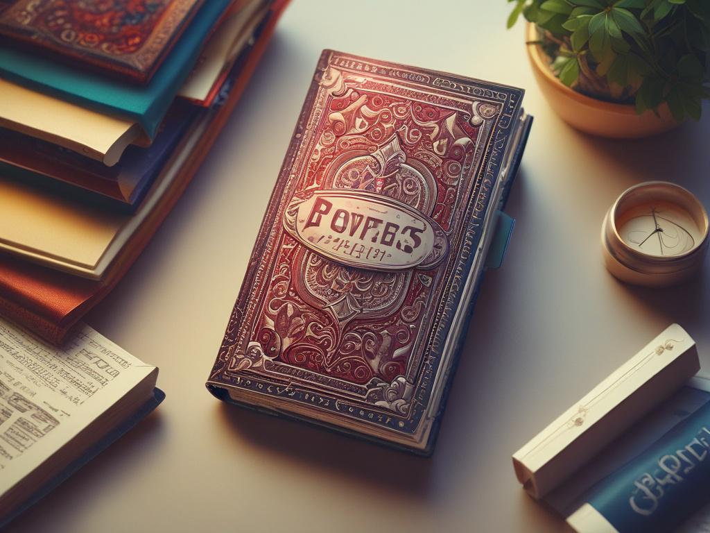 A hyper-realistic close-up shot of a beautifully designed book cover, showcasing intricate typography and vibrant imagery that reflects the book's theme. The background is softly blurred to emphasize the cover details, shot with a 45mm f/1.2 lens style. The color scheme subtly incorporates rgb(50, 170, 39) as a highlight, making the cover visually striking and market-ready.