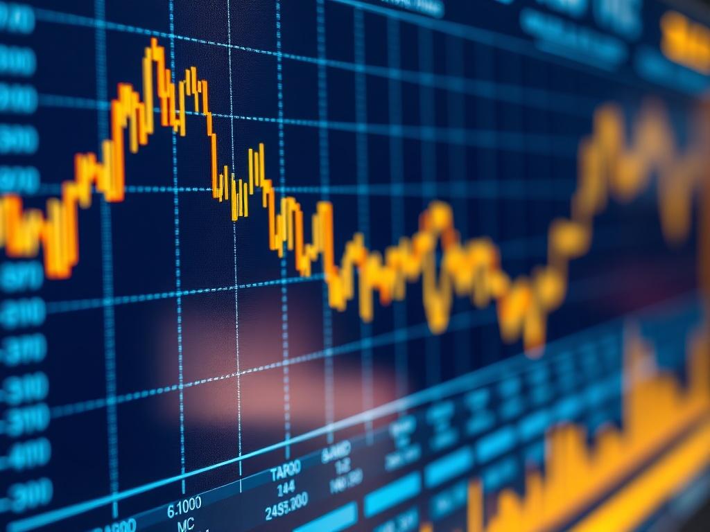 A close-up shot of a sleek, modern digital chart displaying real-time gold and silver prices. The chart features vibrant graphs showcasing price fluctuations in a clear and engaging manner. The background is minimal, focusing on the dynamic presentation of the chart's data. The colors are well-balanced, with blue and gold tones harmonizing, and the overall composition is clean and professional, emphasizing clarity and usability.