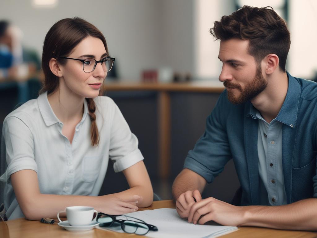 a close-up shot of a supportive session for journalists, focusing on mental health discussions, with a calming background, high-resolution, realistic