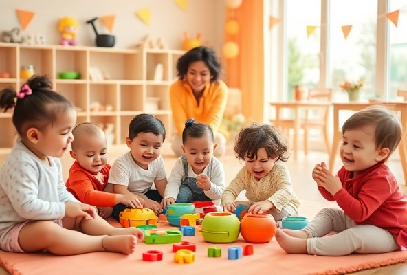 Children playing in daycare
