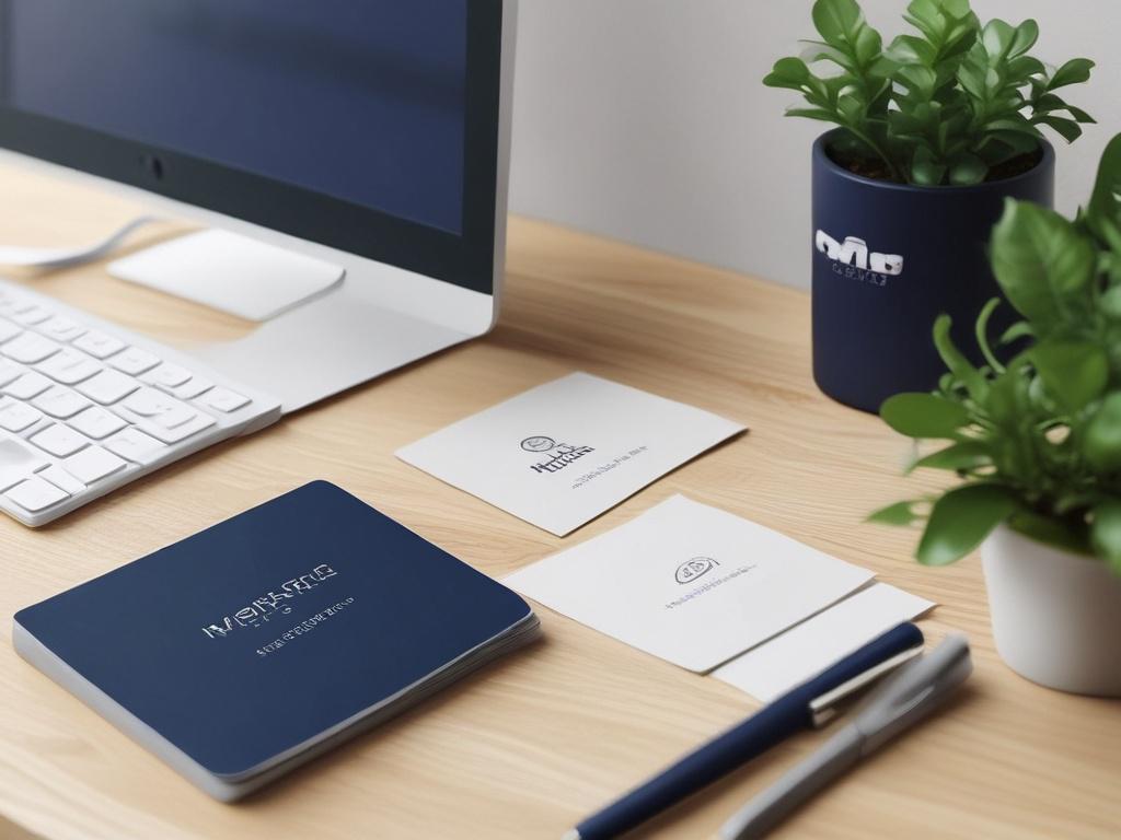 A realistic high resolution of a modern logo and branding