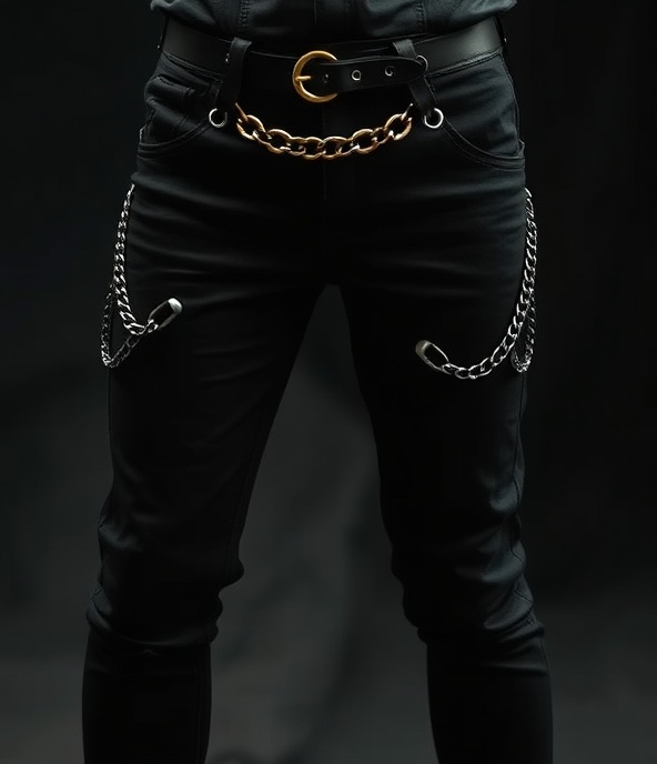 Chain Detail Pants