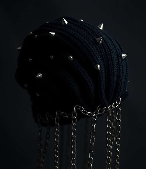 Chain Studded Beanie