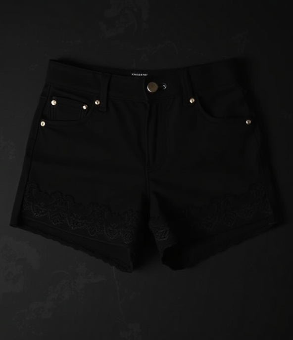 Obsidian Lace Shorts