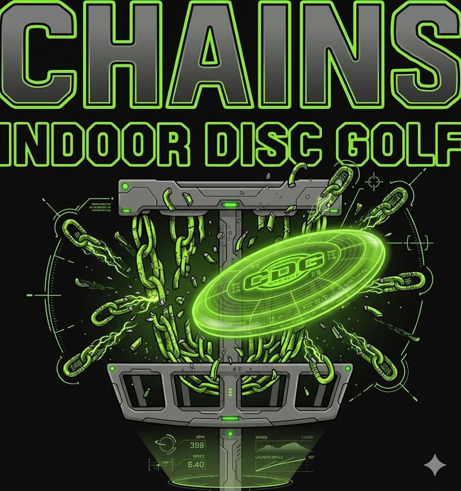 CHAINS INDOOR DISC GOLF logo