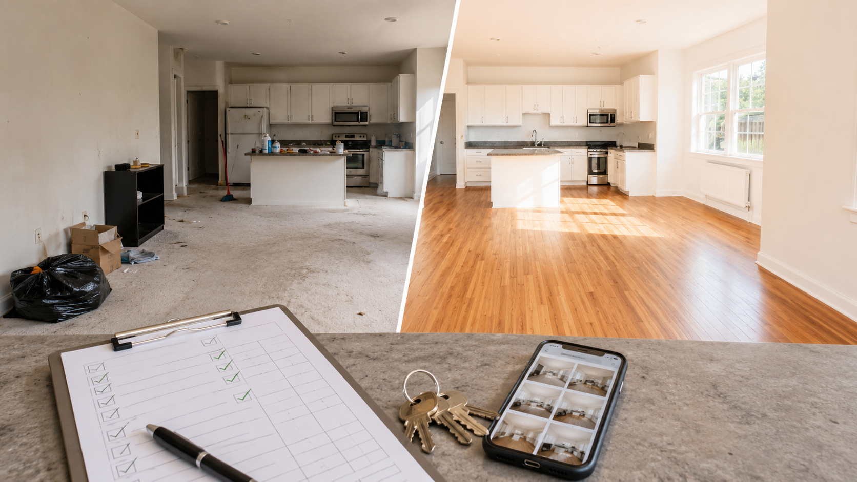Rental property ready for tenant move-in