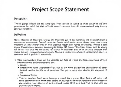 Project Scope Statement