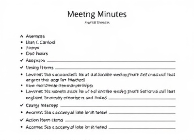 Meeting Minutes Template