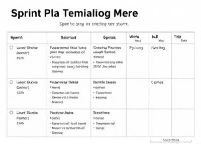 Sprint Planning Template