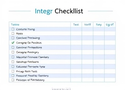Integration Checklist