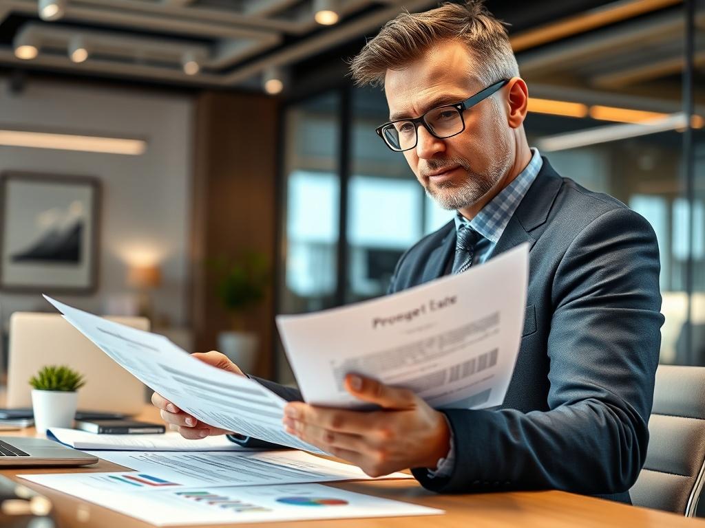 A close up shot of a confident real estate professional