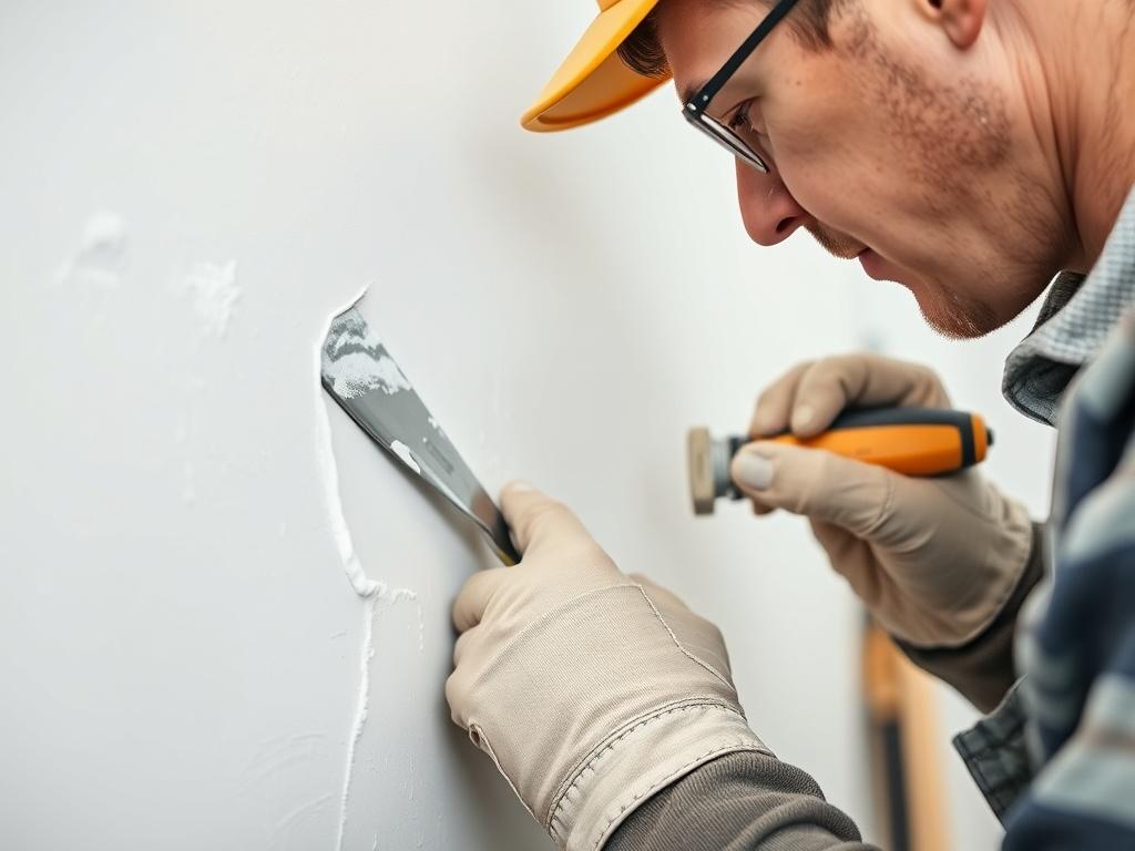 A close up shot of a worker skillfully repairing a