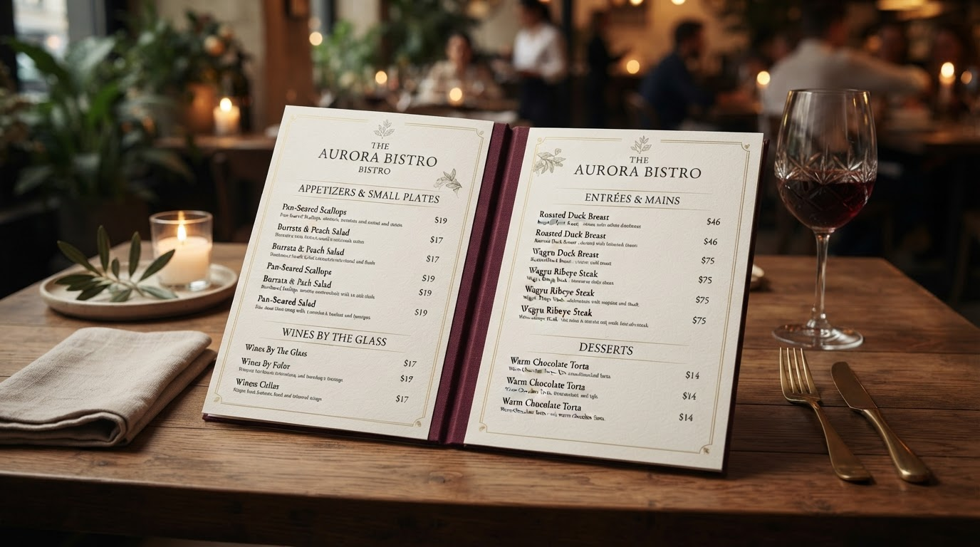 Menu Design