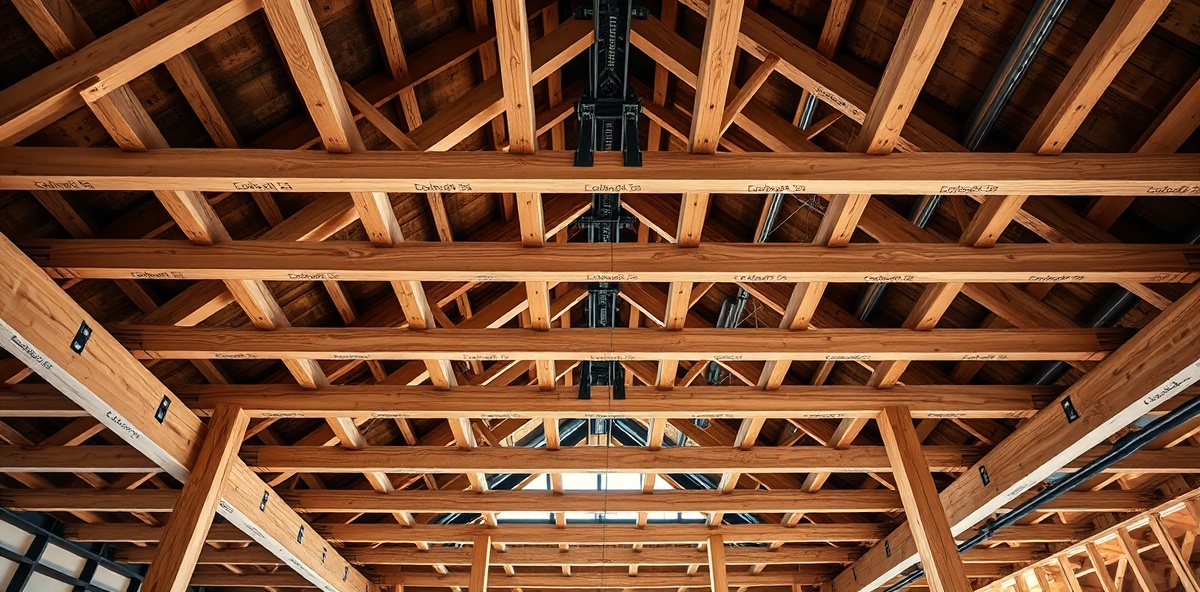 Structural deck framing showing architectural integrity and craftsmanship