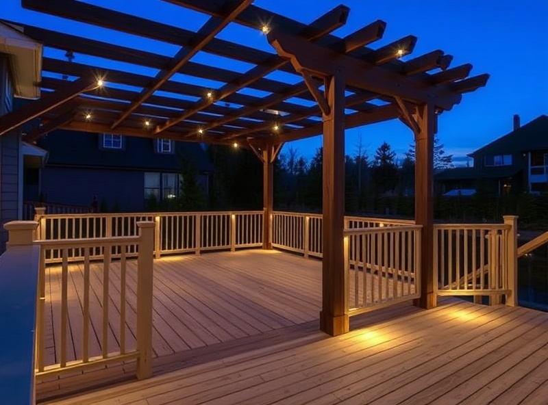 Rustic Pergola Entertainment Space