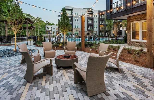 outdoor seating area for apt tenants