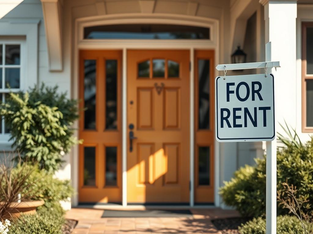 A close-up shot of a welcoming front door of a residential property