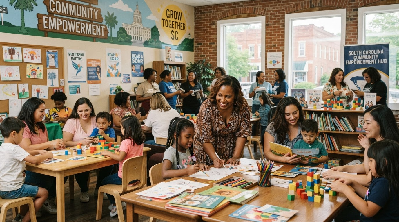 Women and children in empowerment and community support environment