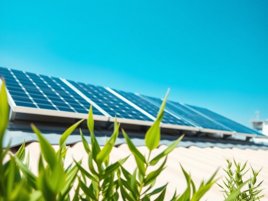 An inspiring image of a solar panel installation on a