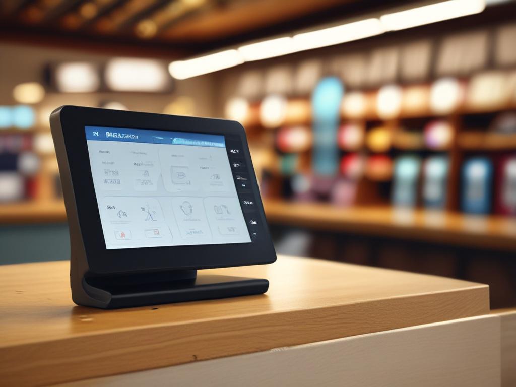 A high resolution close up of a Smart POS Terminal