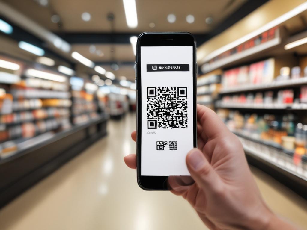 A close up of a smartphone scanning a QR code
