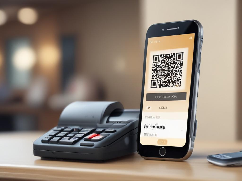 a close up of a smartphone scanning a QR code