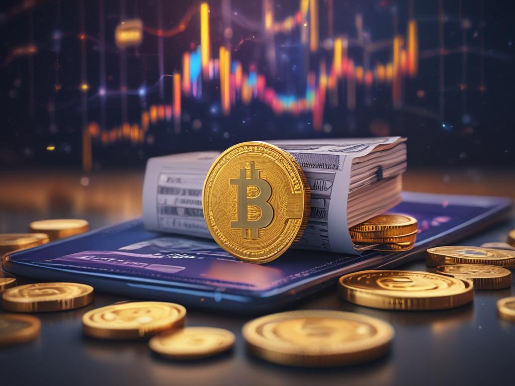 **AI Image Generation Prompt:**

Create a realistic, high-resolution photo that captures the essence of the blog titled "The Future of Payments: Why Crypto Isn’t Just for Techies Anymore." The composition should be simple and clear with a single subject—a friendly, tech-savvy merchant standing confidently behind a sleek, modern checkout counter, smiling as they engage with a customer using a crypto payment terminal. 

The merchant, a middle-aged individual of Middle Eastern descent, should be wearing a smar