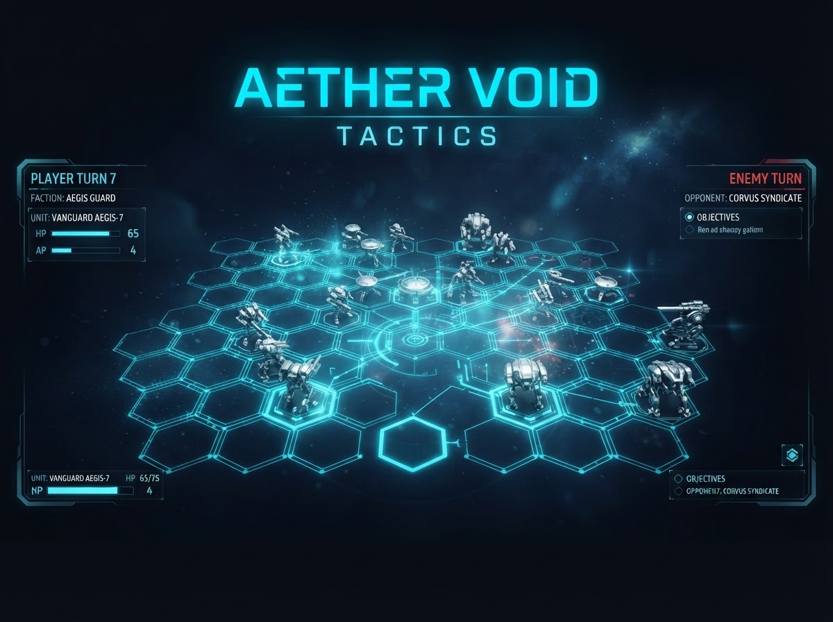 Champ de bataille hexagonal holographique pour jeu de stratégie tactique